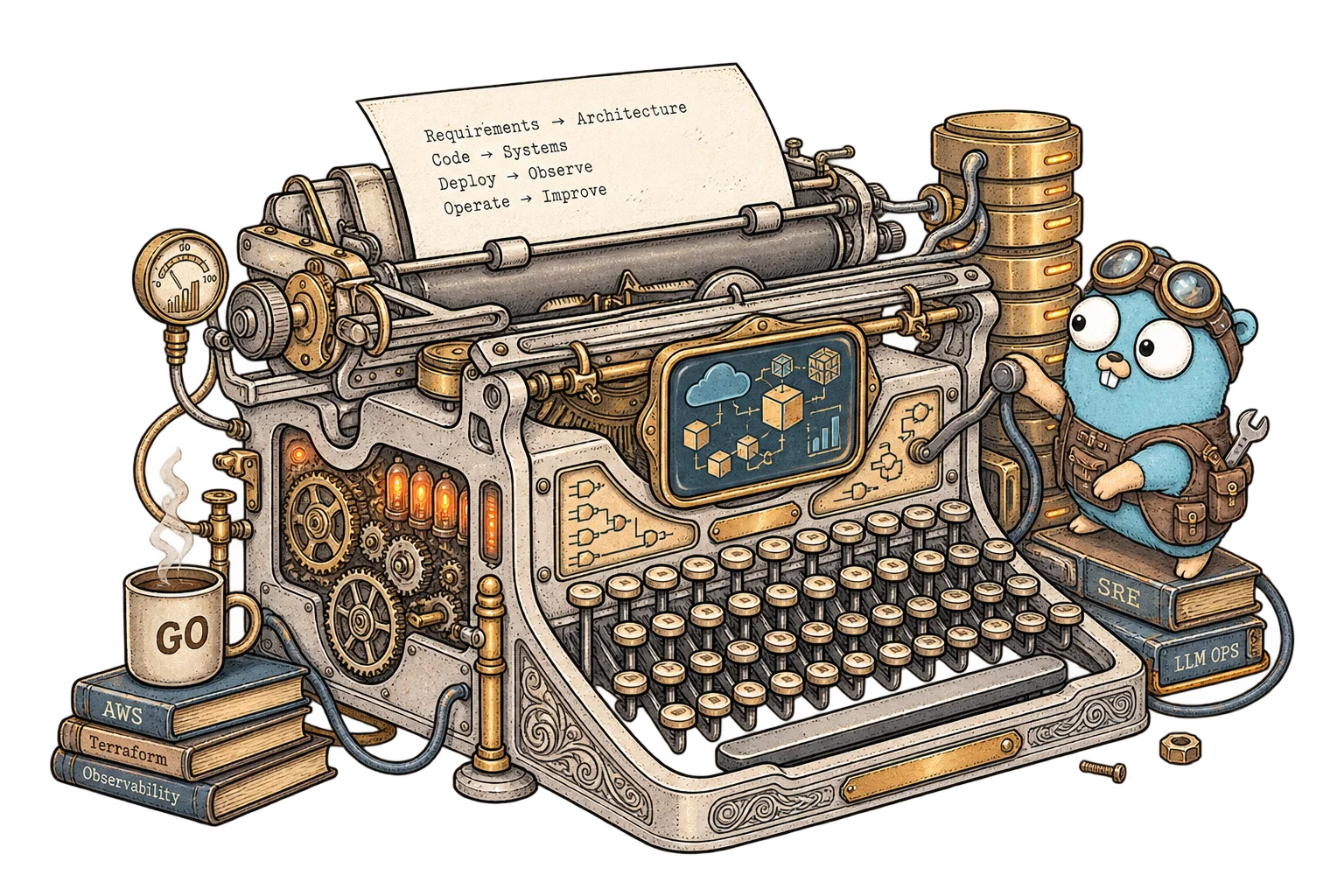 Steampunk Gopher